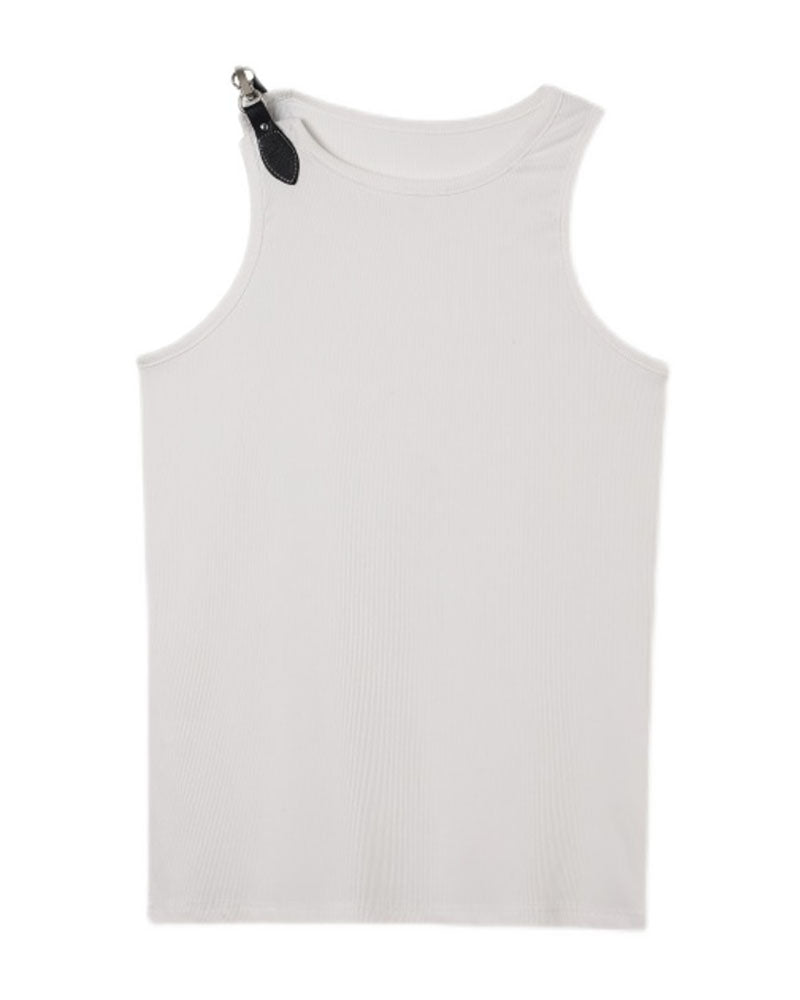 Futuristic Buckle Strap Tank Top -  urban - Futuristic Buckle Strap Tank Top for Urban Style - View 7