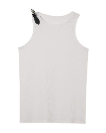 Futuristic Buckle Strap Tank Top -  urban - Futuristic Buckle Strap Tank Top for Urban Style - View 7