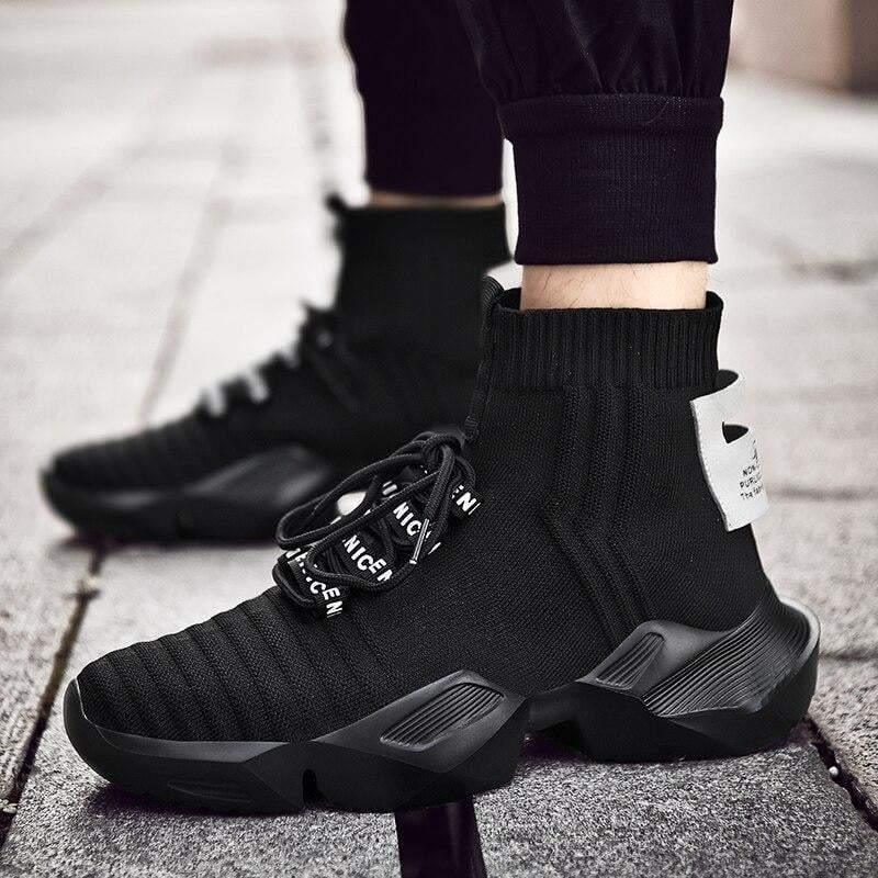 Futuristic Comfort Tech Sneakers -  comfortable footwear - Comfortable Futuristic Sneakers with Cushioning Soles - View 4