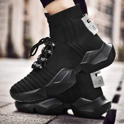 Futuristic Comfort Tech Sneakers -  stylish everyday shoes - Comfortable Futuristic Sneakers with Cushioning Soles - View 6