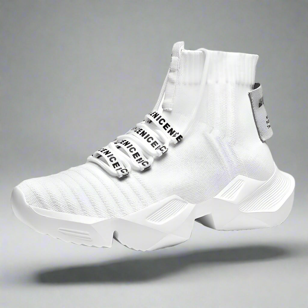 Futuristic Comfort Tech Sneakers - techwear sneakers - Comfortable Futuristic Sneakers with Cushioning Soles - View 2
