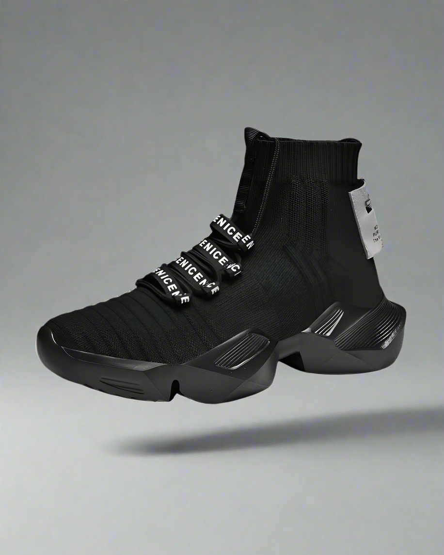 Futuristic Comfort Tech Sneakers - tech sneakers - Comfortable Futuristic Sneakers with Cushioning Soles - Main view