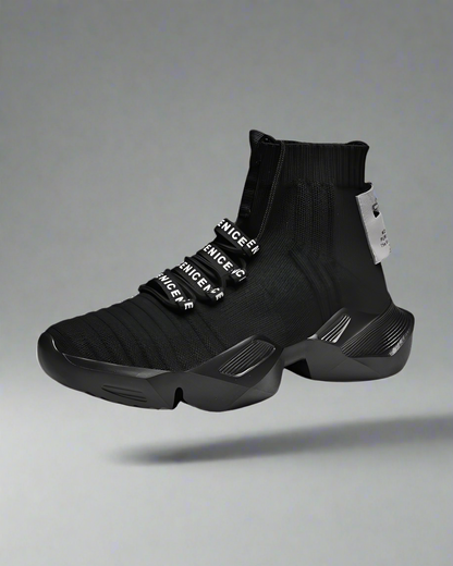 Futuristic Comfort Tech Sneakers - tech sneakers - Comfortable Futuristic Sneakers with Cushioning Soles - Main view