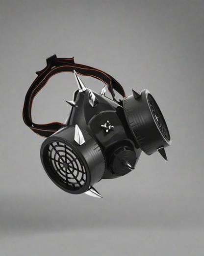 Futuristic Cyber Mask Prop -  black mask - Futuristic Cyber Mask for Cosplay and Techwear Styles - View 3