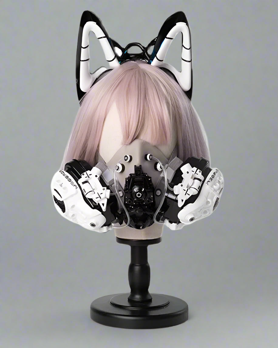 Futuristic Cyberpunk Angel Headgear - cyberpunk - Futuristic Cyberpunk Angel Headgear for Unique Style - Main view