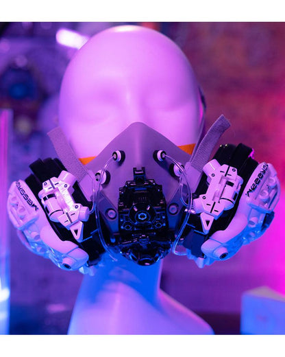 Futuristic Cyberpunk Angel Headgear -  stylish accessories - Futuristic Cyberpunk Angel Headgear for Unique Style - View 6