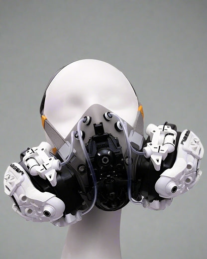 Futuristic Cyberpunk Angel Headgear -  urban mask - Futuristic Cyberpunk Angel Headgear for Unique Style - View 8