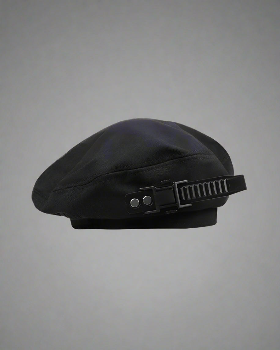 Futuristic Cyberpunk Beret -  daily wear hat - Futuristic Cyberpunk Beret for Everyday Style - View 6