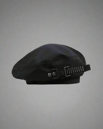 Futuristic Cyberpunk Beret -  daily wear hat - Futuristic Cyberpunk Beret for Everyday Style - View 6