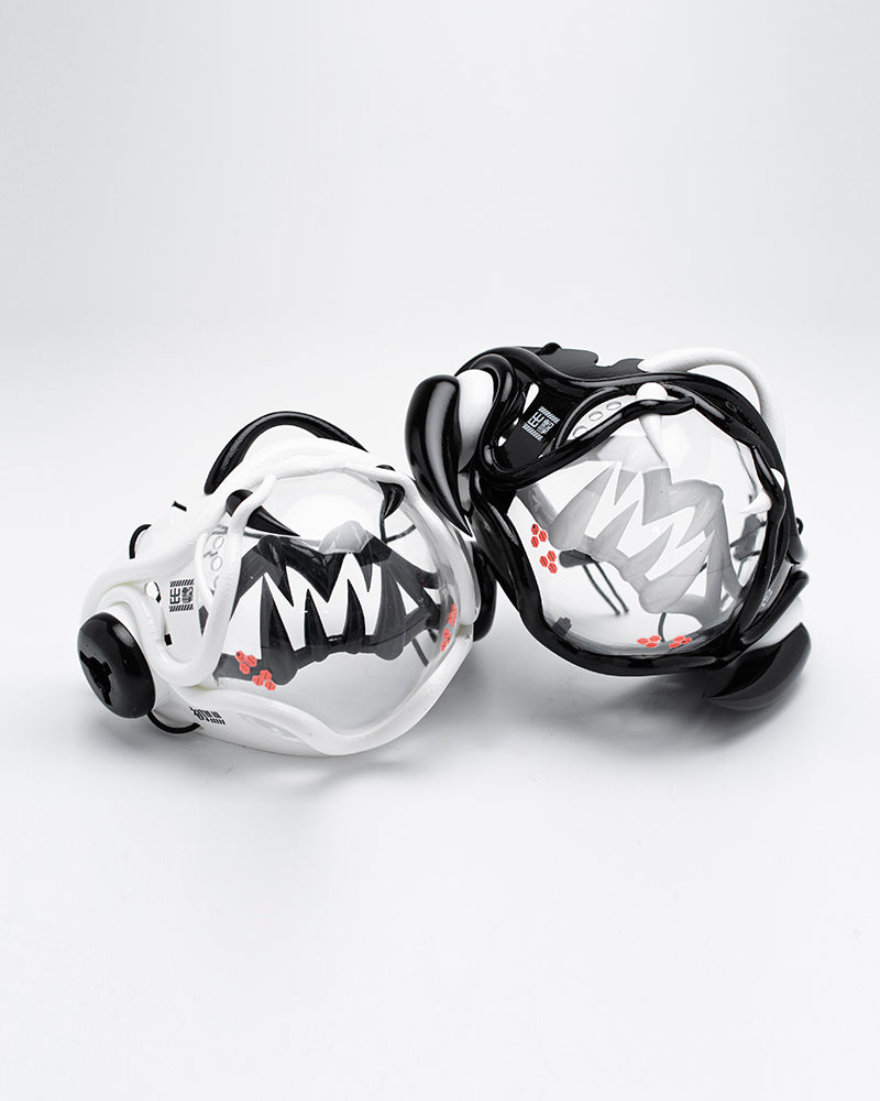 Futuristic Cyberpunk Half Face Mask -  custom face mask - Futuristic Cyberpunk Half Face Mask with LED Lights - View 21