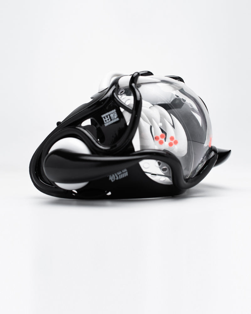 Futuristic Cyberpunk Half Face Mask - mask with led lights - Futuristic Cyberpunk Half Face Mask with LED Lights - View 18