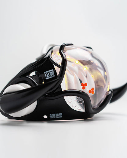 Futuristic Cyberpunk Half Face Mask - cyberpunk mask - Futuristic Cyberpunk Half Face Mask with LED Lights - View 9