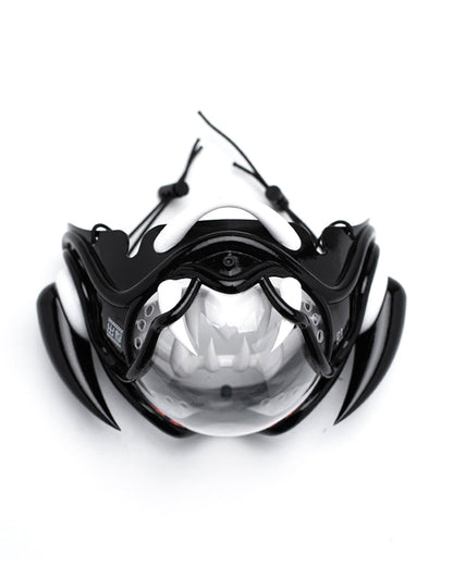 Futuristic Cyberpunk Half Face Mask -  half face mask - Futuristic Cyberpunk Half Face Mask with LED Lights - View 23