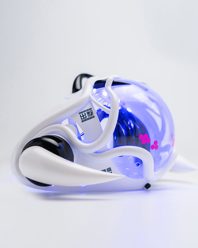 Futuristic Cyberpunk Half Face Mask -  led mask - Futuristic Cyberpunk Half Face Mask with LED Lights - View 16