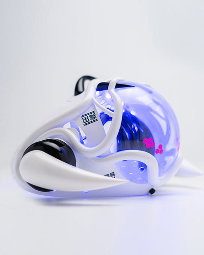 Futuristic Cyberpunk Half Face Mask -  led mask - Futuristic Cyberpunk Half Face Mask with LED Lights - View 16