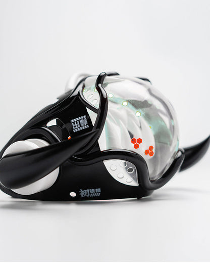 Futuristic Cyberpunk Half Face Mask -  half face mask - Futuristic Cyberpunk Half Face Mask with LED Lights - View 7