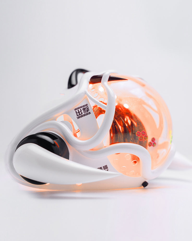 Futuristic Cyberpunk Half Face Mask - cyberpunk mask - Futuristic Cyberpunk Half Face Mask with LED Lights - View 17