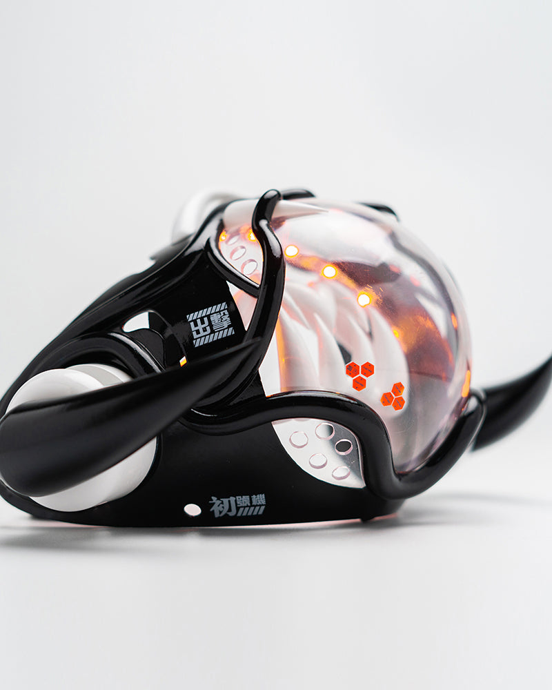 Futuristic Cyberpunk Half Face Mask -  led mask - Futuristic Cyberpunk Half Face Mask with LED Lights - View 8