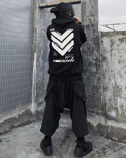 Futuristic Cyberpunk Hoodie -  techwear - Futuristic Cyberpunk Hoodie for Stylish Streetwear - View 9