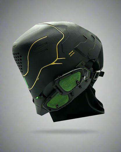 Futuristic Cyberpunk Mech Helmet - adjustable helmet - Futuristic Cyberpunk Mech Helmet for Unique Style - Main view