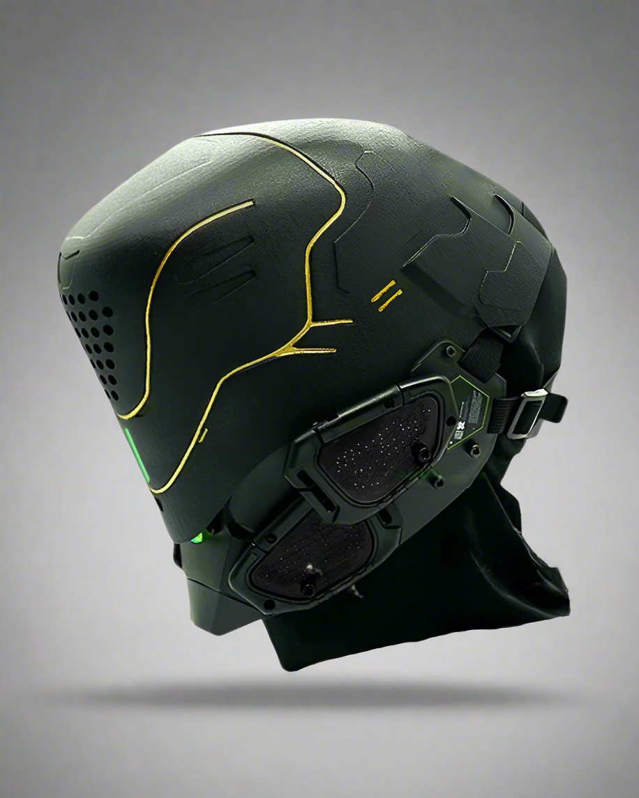 Futuristic Cyberpunk Mech Helmet - cyberpunk - Futuristic Cyberpunk Mech Helmet for Unique Style - View 2