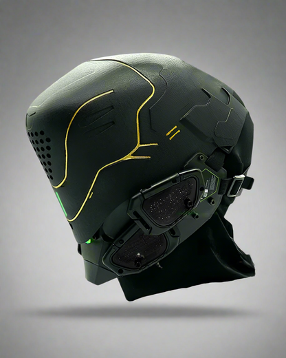 Futuristic Cyberpunk Mech Helmet - cyberpunk - Futuristic Cyberpunk Mech Helmet for Unique Style - View 2