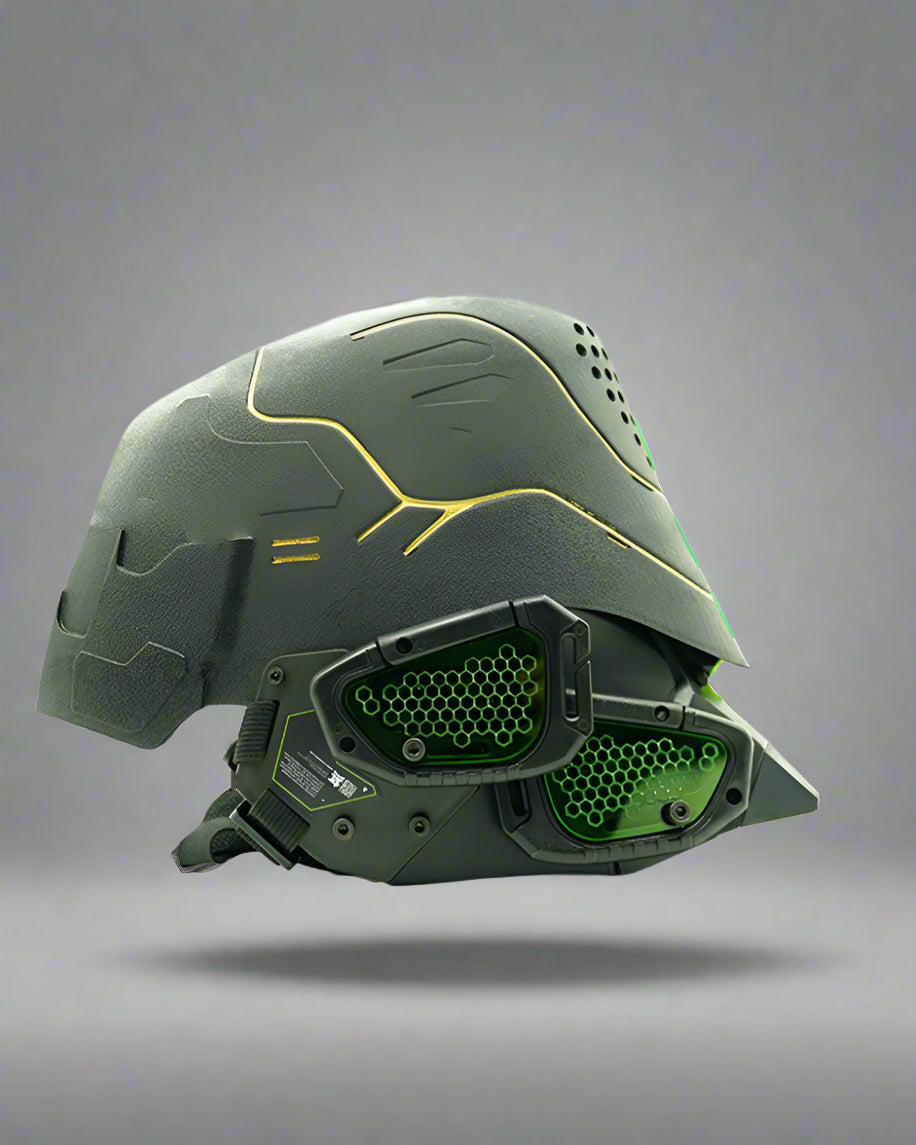 Futuristic Cyberpunk Mech Helmet -  futuristic - Futuristic Cyberpunk Mech Helmet for Unique Style - View 17