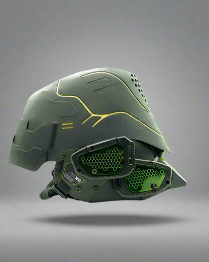 Futuristic Cyberpunk Mech Helmet -  futuristic - Futuristic Cyberpunk Mech Helmet for Unique Style - View 17