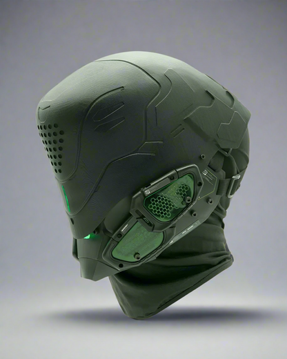 Futuristic Cyberpunk Mech Helmet -  futuristic - Futuristic Cyberpunk Mech Helmet for Unique Style - View 3