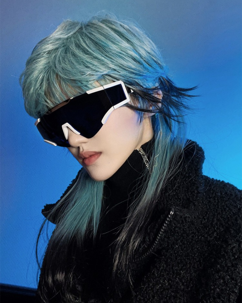 Futuristic Cyberpunk Shades -  futuristic eyewear - Futuristic Cyberpunk Shades for Enhanced Vision - View 4