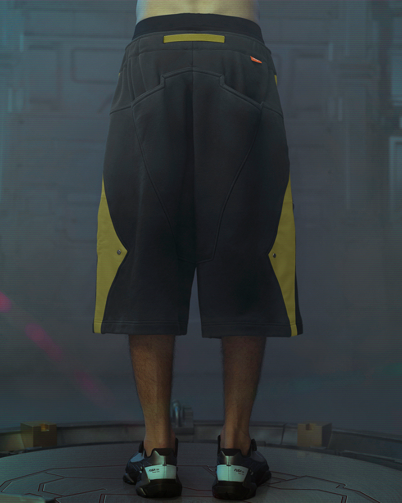 Futuristic Cyberpunk Sports Shorts -  sci-fi shorts - Futuristic Cyberpunk Sports Shorts for Active Lifestyle - View 6