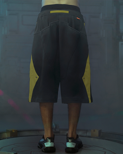 Futuristic Cyberpunk Sports Shorts -  sci-fi shorts - Futuristic Cyberpunk Sports Shorts for Active Lifestyle - View 6