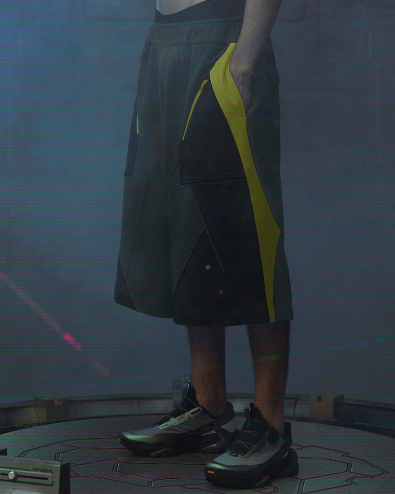 Futuristic Cyberpunk Sports Shorts -  sports shorts - Futuristic Cyberpunk Sports Shorts for Active Lifestyle - View 8