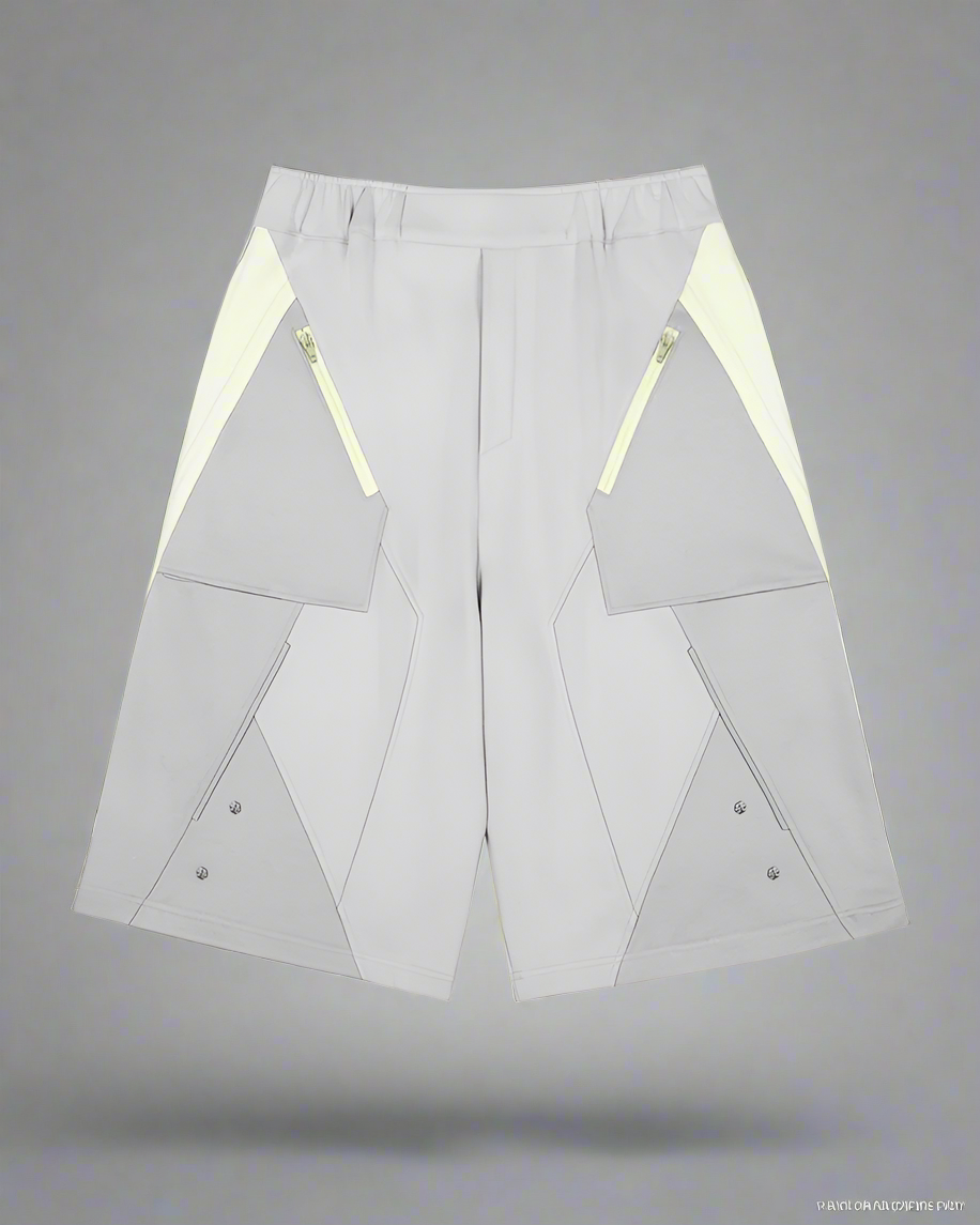 Futuristic Cyberpunk Sports Shorts -  techwear - Futuristic Cyberpunk Sports Shorts for Active Lifestyle - View 9