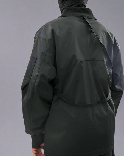 Futuristic Cyberpunk Utility Jacket -  waterproof jacket - Futuristic Cyberpunk Utility Jacket for All Weather - View 7