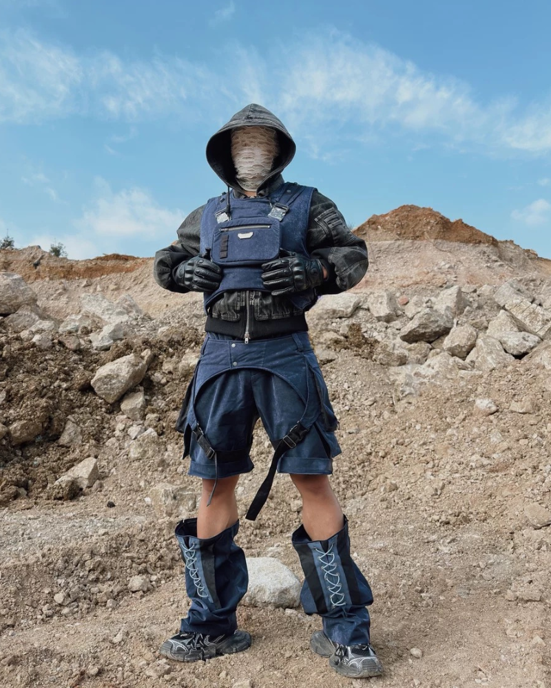 Futuristic Detachable Cyberpunk Pants - techwear clothing - Futuristic Detachable Cyberpunk Pants for Urban Style - View 2