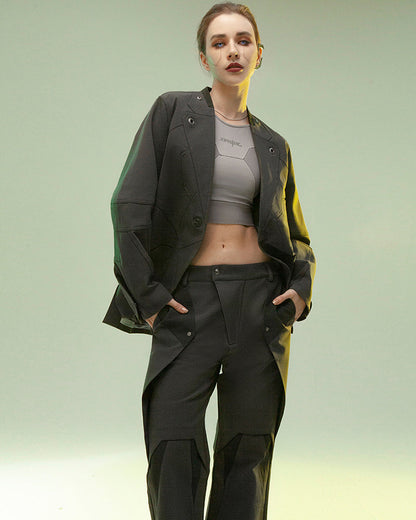 Futuristic Double-Layered Cyberpunk Pants - cyberpunk pants - View 8
