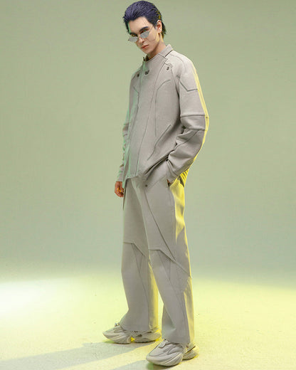 Futuristic Double-Layered Cyberpunk Pants -  futuristic style - View 5