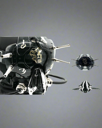 Futuristic Dragon Mask & Goggles -  futuristic goggles - Futuristic Dragon Mask and Goggles for Versatile Style - View 4
