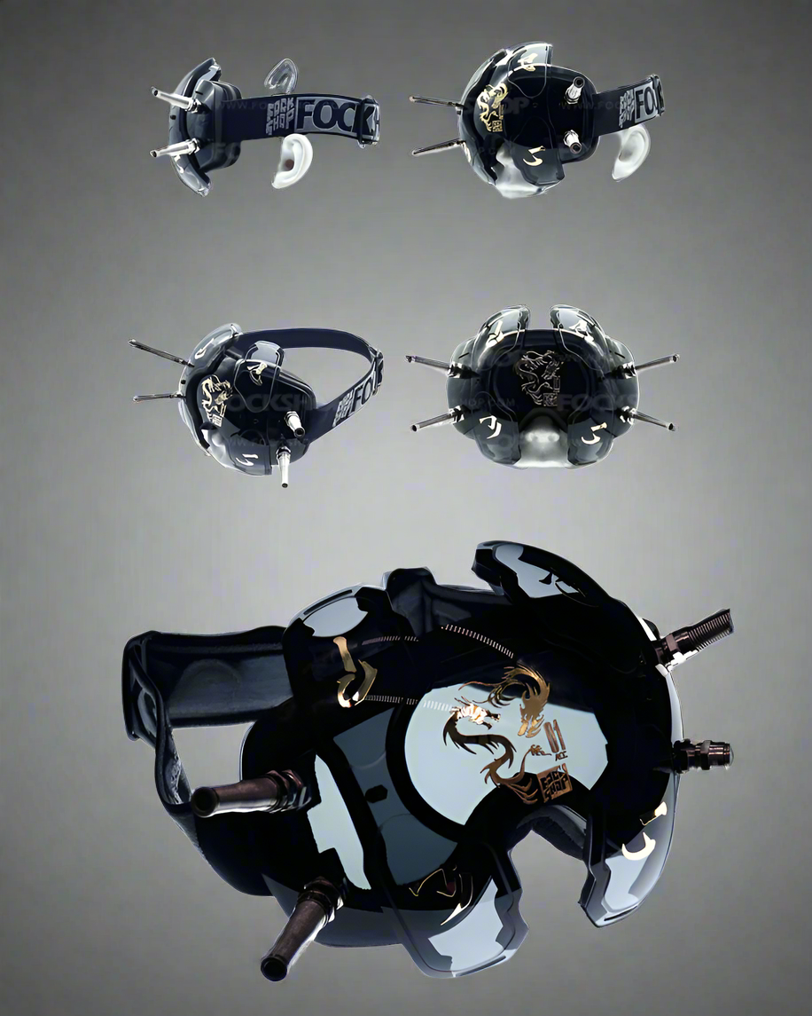 Futuristic Dragon Mask & Goggles -  techwear designs - Futuristic Dragon Mask and Goggles for Versatile Style - View 5