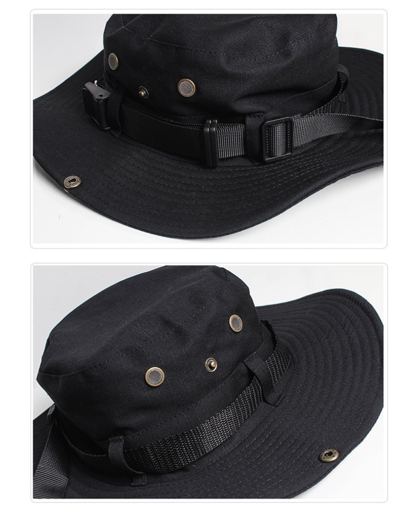 Futuristic Drawstring Bucket Hat -  urban fashion - Futuristic Drawstring Bucket Hat for Urban Styles - View 8