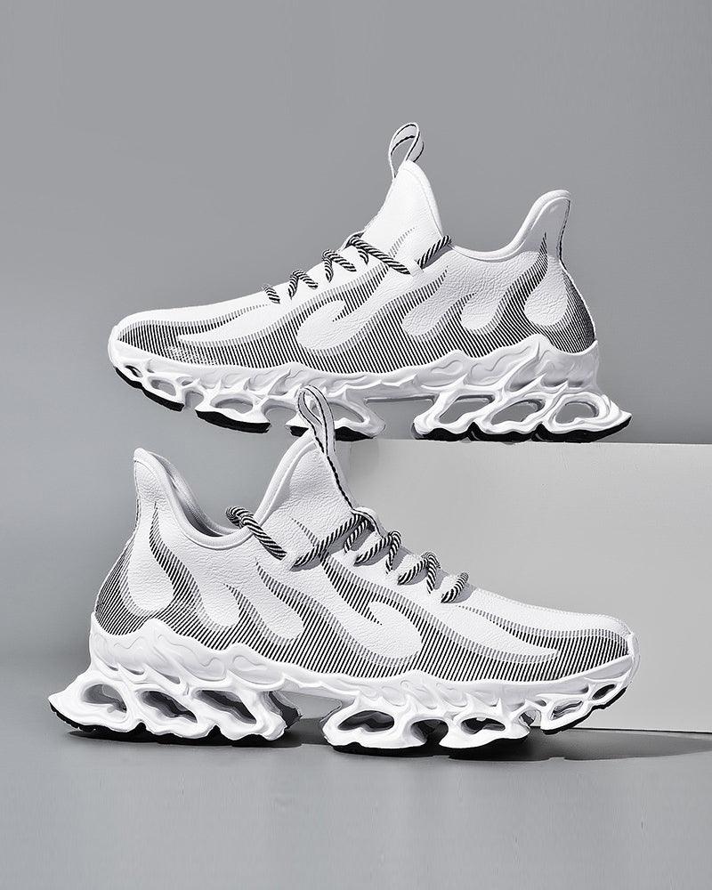 Futuristic Flame-Emblazoned Sneakers -  breathable mesh sneakers - Futuristic Flame-Emblazoned Sneakers for Modern Style - View 11
