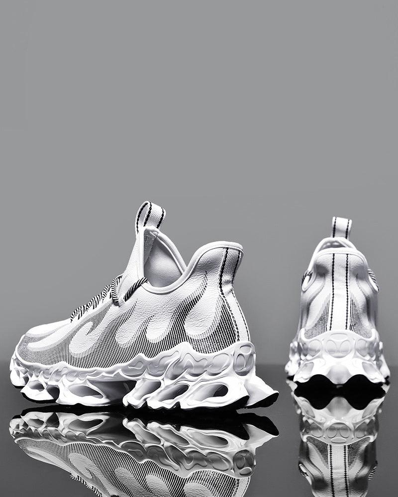 Futuristic Flame-Emblazoned Sneakers -  comfortable shoes - Futuristic Flame-Emblazoned Sneakers for Modern Style - View 13