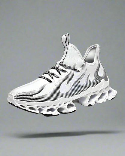 Futuristic Flame-Emblazoned Sneakers -  high-quality fiber shoes - Futuristic Flame-Emblazoned Sneakers for Modern Style - View 14