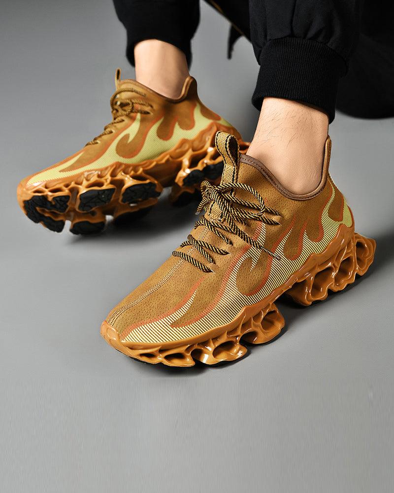 Futuristic Flame-Emblazoned Sneakers -  high-quality fiber shoes - Futuristic Flame-Emblazoned Sneakers for Modern Style - View 6