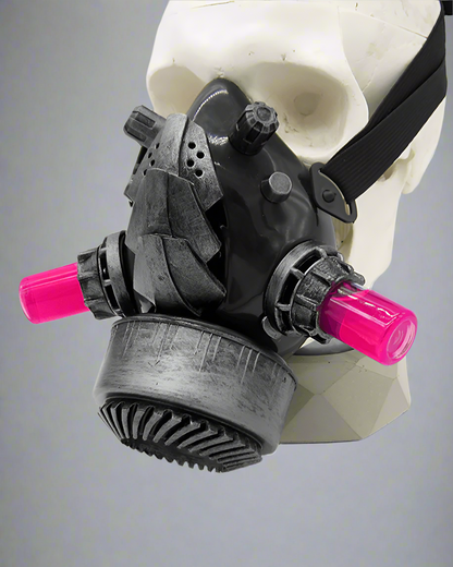 Futuristic Glow Goggles & Mask -  cyberpunk - Futuristic Glow Goggles & Mask for Cyberpunk Style - View 4