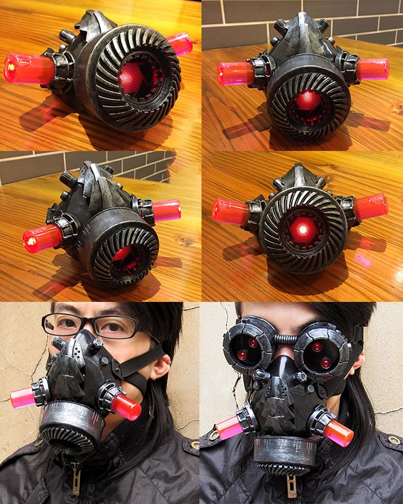 Futuristic Glow Goggles & Mask - adjustable fit helmet - Futuristic Glow Goggles & Mask for Cyberpunk Style - View 19