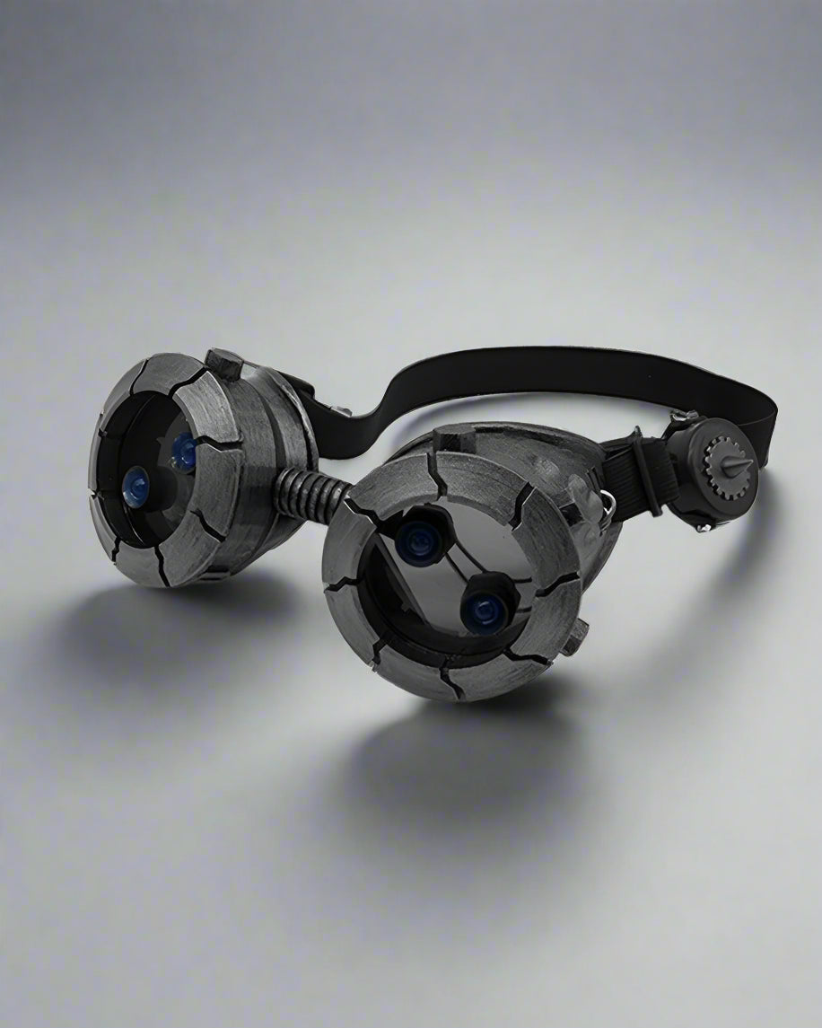 Futuristic Glow Goggles & Mask -  adjustable mask - Futuristic Glow Goggles & Mask for Cyberpunk Style - View 12