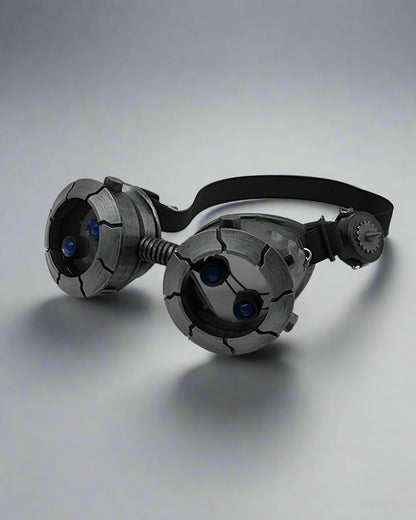 Futuristic Glow Goggles & Mask -  adjustable mask - Futuristic Glow Goggles & Mask for Cyberpunk Style - View 12