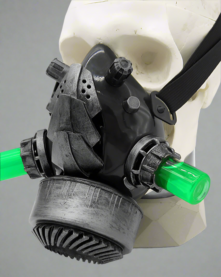 Futuristic Glow Goggles & Mask -  mask - Futuristic Glow Goggles & Mask for Cyberpunk Style - View 6